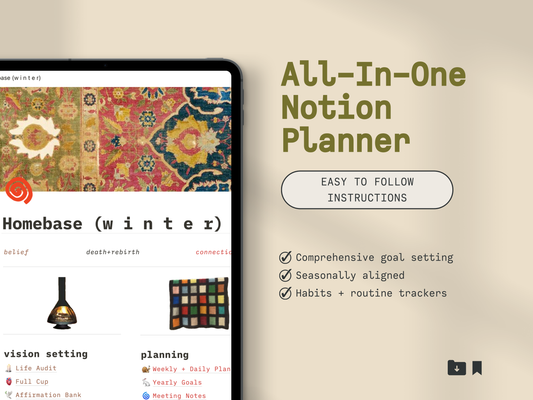 All-in-one Notion Template (Winter)